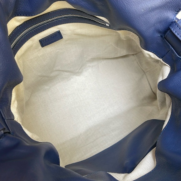 LOEWE Flamenco Knot Napa Leather Bag Navy - Picture 6 of 17